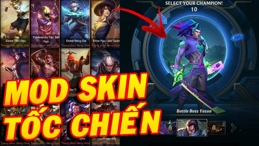 Mod Skin LOL và FF Miễn Phí Tại TechVui – Thỏa Sức Thay Đổi Ngoại Hình Nhân Vật Mod Skin