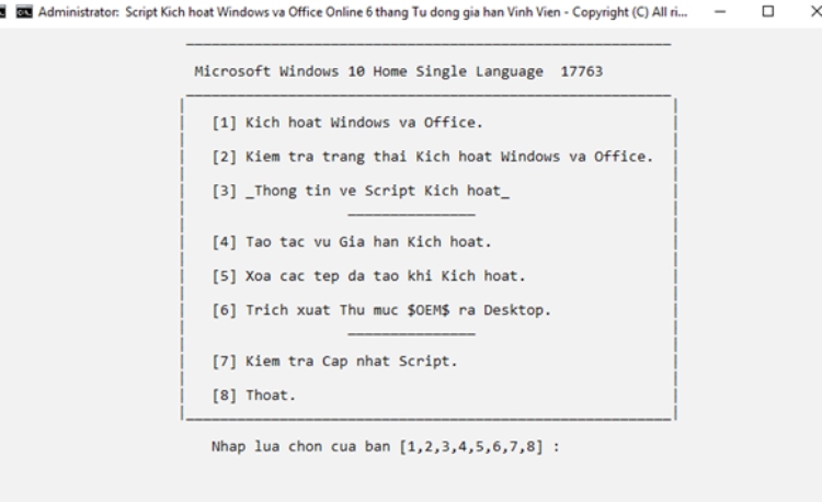 kích hoạt Office 365 bằng aio tool